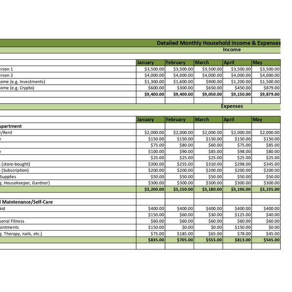 Monthly Budget Spreadsheet Fully Customisable 2023 and FREE 2024 Family Budget Spreadsheet Excel Budget Spreadsheet Detailed Monthly Budget