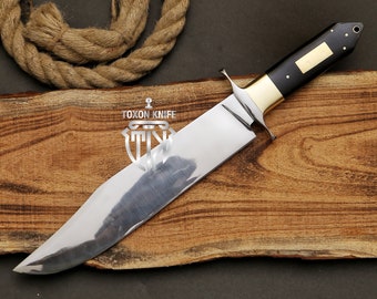 Custom Bowie Knife| Custom Handmade Jim Bowie Replica Hunting Knife | Customized Replica Personalized Knife | Christmas Gift | Gift for him