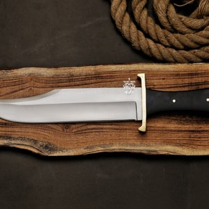 Best bowie knife | D2 steel custom hunting knife  | Christmas Gift | Groomsmen Gift | Gift for him