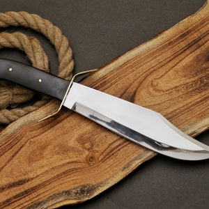 Custom Bowie Knife| Custom Handmade Hunting western bowie replica Knife With Spring Steel | Personalized | Christmas Gift | Gift for him