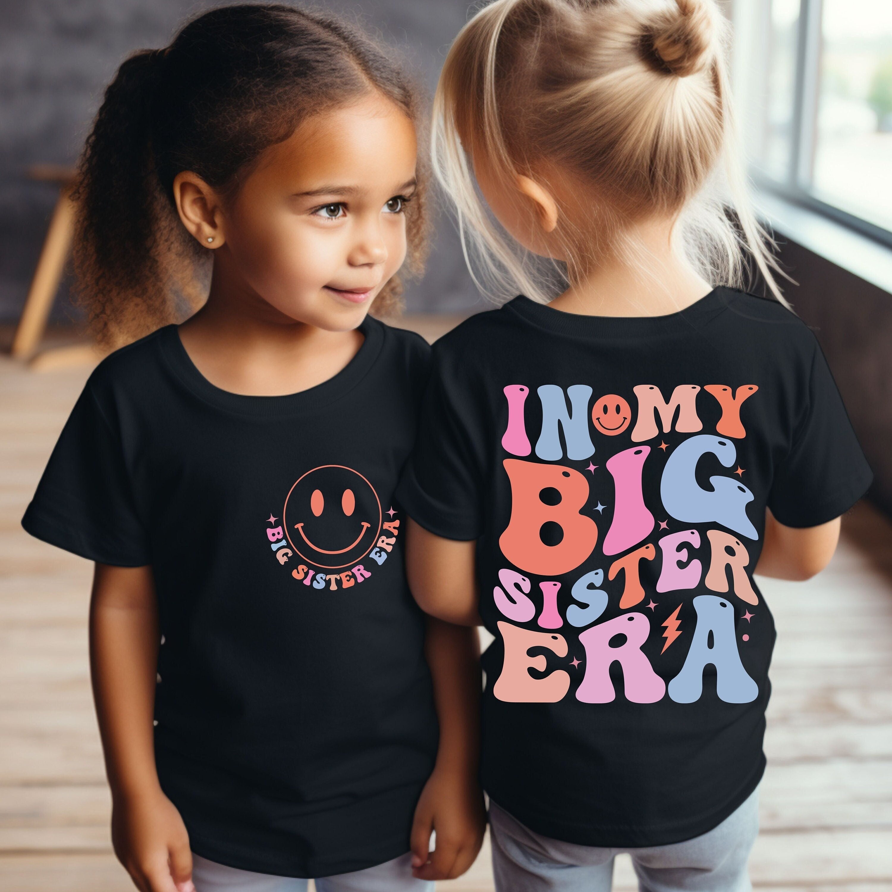 Big Sister Era SVG PNG: Retro Kids Shirt Design (Digital Download)