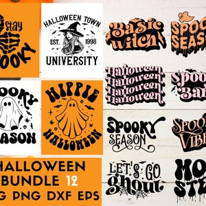 Halloween SVG Bundle, Halloween Svg Png Dxf Eps, Halloween Decor, Halloween, Witch Svg, Pumpkin Svg, Scary svg