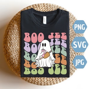 Boo jee Svg, Boo jee Ghost svg, Boo jee Svg, Boo-jee ghost Png, Boo-jee Ghost Svg, grappige Halloween Ghost Svg Png Dxf