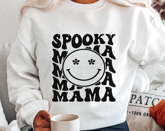 Spooky Mama SVG PNG: Halloween Mom Shirt Design (Digital Download)