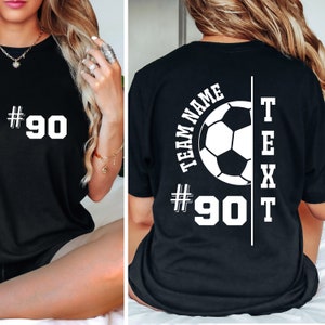 Squadra di calcio personalizzata SVG PNG: design personalizzato per magliette da calcio (download digitale)