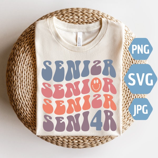 Senior 2024 Svg, Senior 24 Svg, Laureato Svg, Classe Senior Svg, Ritorno a scuola Svg, Ultimo giorno di scuola SVG, Trendy Senior SVG Png