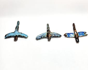 dragonfly made of ceramic, garden stake, garden decoration