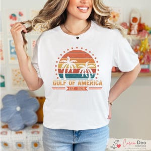 Gulf Of America Retro Shirt, Funny Trump Shirt, Political Shirt, Republican Shirt, Trump Merch, Trump Supporter, Sarcastic Donald Trump Tee
