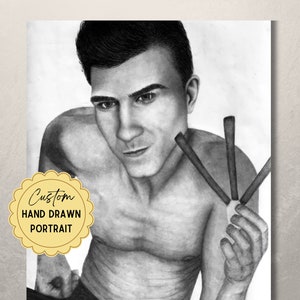 Pencil Portrait From Photo Hand Drawn Portrait Custom Pencil Drawing Realistic Portrait Gift Memorial Portrait Charcoal Drawing Custom Art