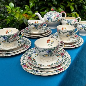 逸品 金彩装飾ハイハンドルC&S アールデコ Cauldon 英国