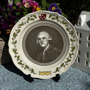Wedgwood 225th Anniversary featuring the Portrait of Josiah Wedgwood FRS - Limited edition plate 452 of 2000, Made in England