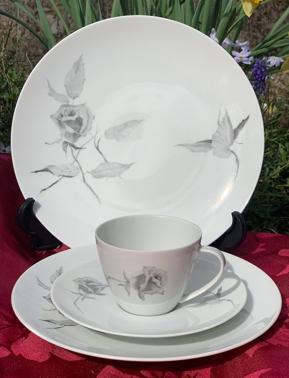 Thomas rosenthal Germany Based on Jet Rose black Rose 16 Piece