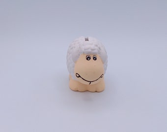 Ceramic White Sheep Piggy Bank - Quirky Savings Solution