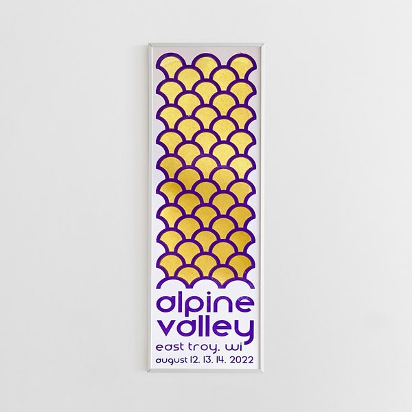 Phish • Alpine Valley Poster • 2022 Summer Tour