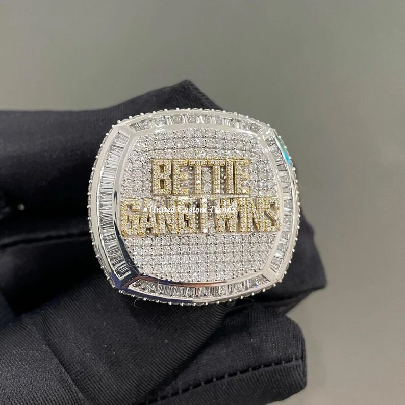 Iced Out Wedding Rings for Men Etsy