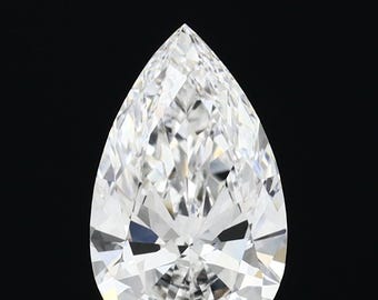 IGI Certified Pear Cut Lab Grown Diamond: 0.50-5.00 Carat Loose Gemstone