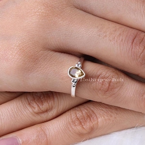 Cut Citrine Ring, 925 Sterling Silver Ring, Handmade Ring, November Birthstone Ring, Natural Gemstone Jewelry, Stone Sourced From Brazil
