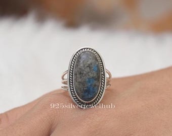 Natural K2 Jasper Ring, 925 Sterling Silver Ring, Handmade Ring, Hippie Ring, Women Silver Jewellery, Boho Ring, Gift For Women
