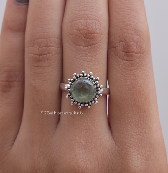 Arizona Turquoise Sunburst Design Ring Sterling Silver - Handmade in the USA Arizona Turquoise Sunburst Design Ring Sterling Silver - Handmade in the USA