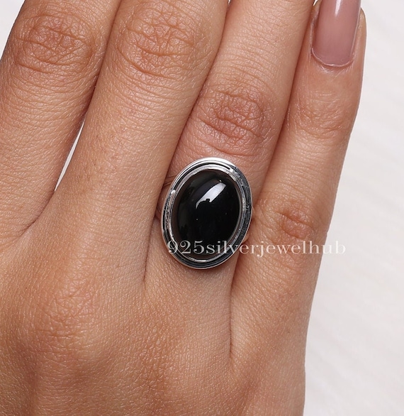 here's オニキスリング　シルバー 黒 ラウンドリング here´s オニキスリング シルバー 黒 ラウンドリング
