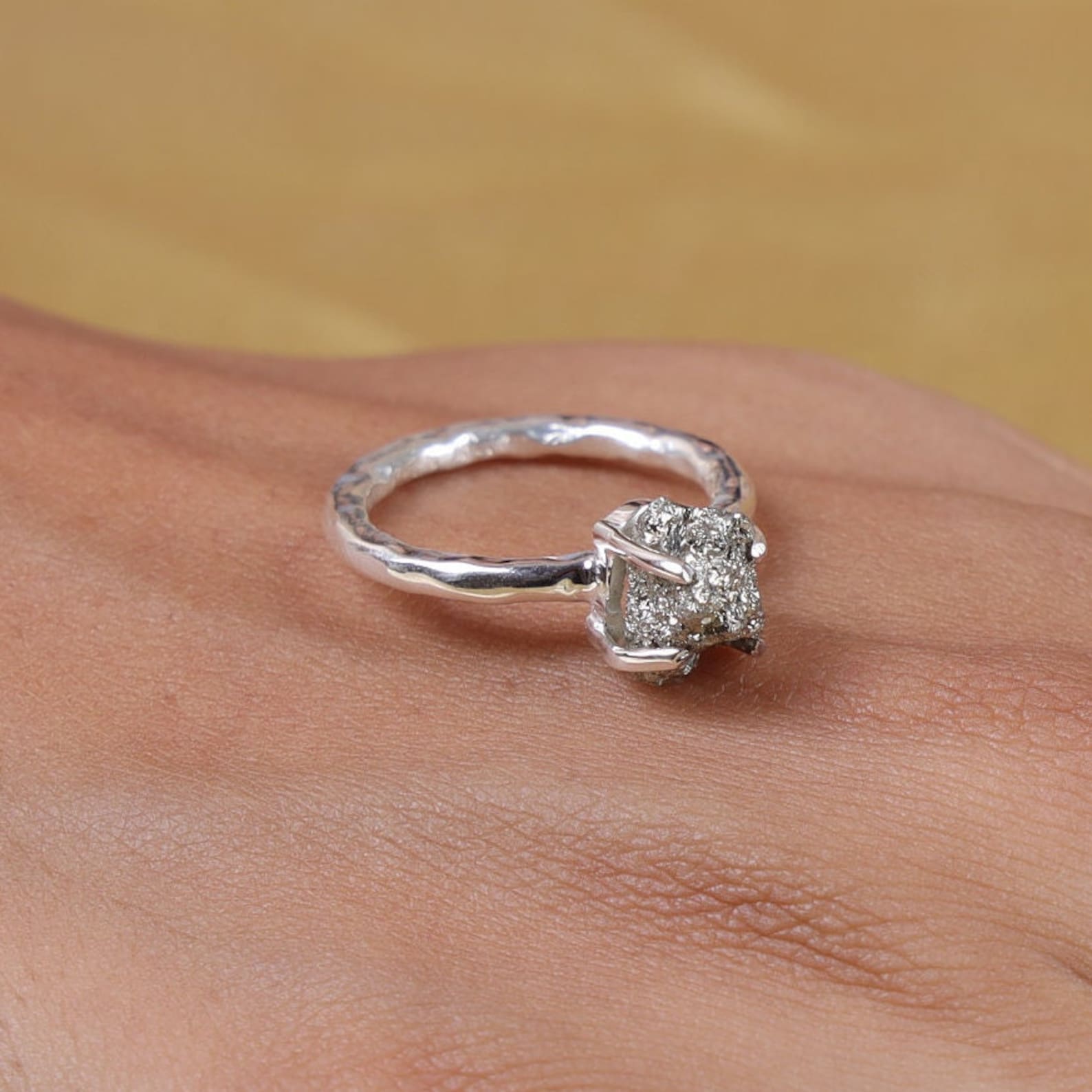 pyrit ring 925 sterling silber