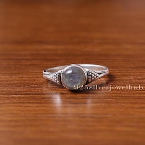 Ring labradoriet, 925 sterlingzilveren ring, natuurlijke edelsteenring, handgemaakte ring, boho-ring, minimalistische sieraden, ring voor vrouwen