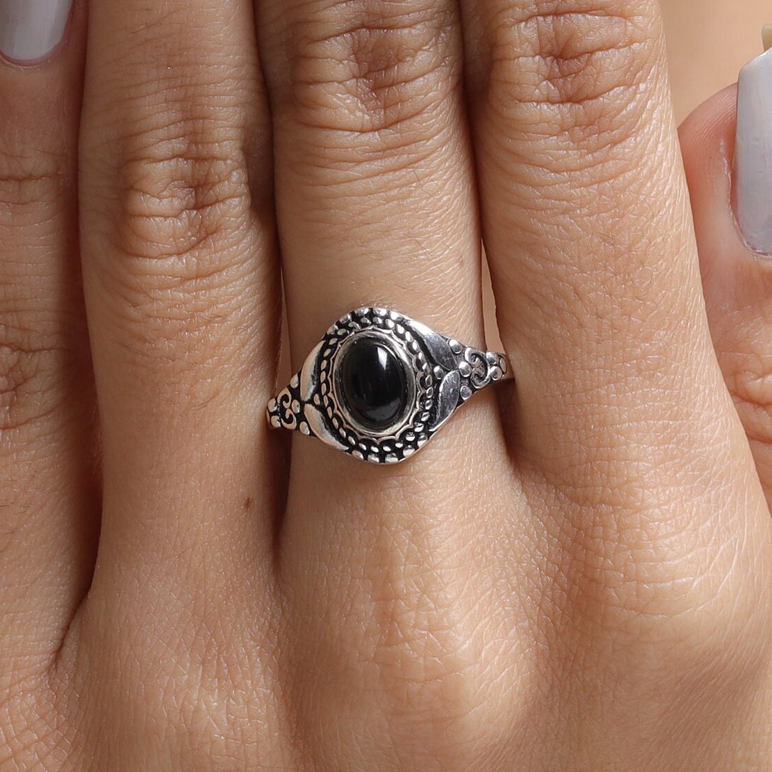 Natural Black Onyx Ring, 925 Sterling Silver Ring, Oval Gemstone Ring, Boho Ring, Crystal Ring, Onyx Silver Jewelry, Ring for Women - Etsy Natural Black Onyx Ring, 925 Sterling Silver Ring, Oval Gemstone Ring, Boho Ring, Crystal Ring, Onyx Silver Jewelry, Ring for Women - Etsy