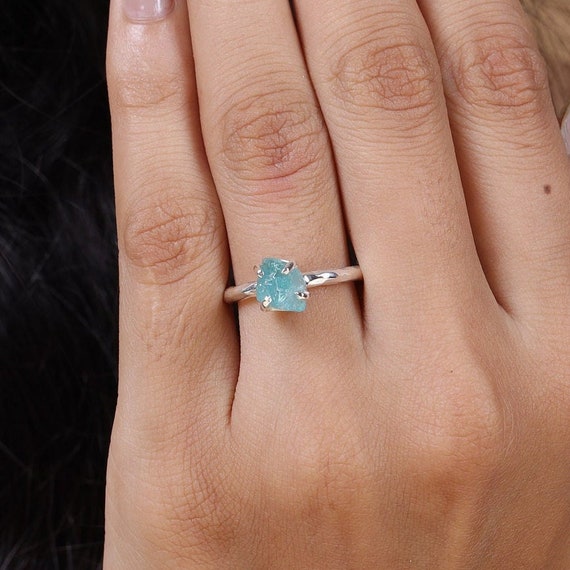 Raw crystal promise rings best sale