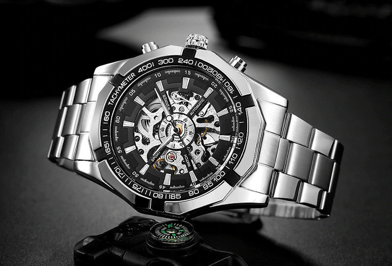 WINNER Automatic Mechanical Casual Watch for Men Luxury Wrist