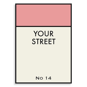 Impressão de monopólio personalizada - pôster personalizado - qualquer cor - moldura não incluída