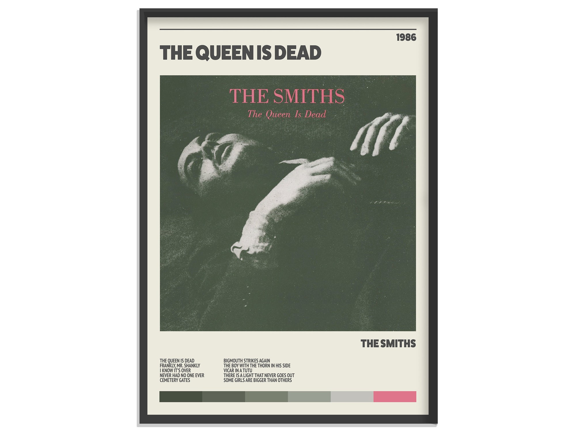 The Smiths The Queen is Dead Retro Album Poster