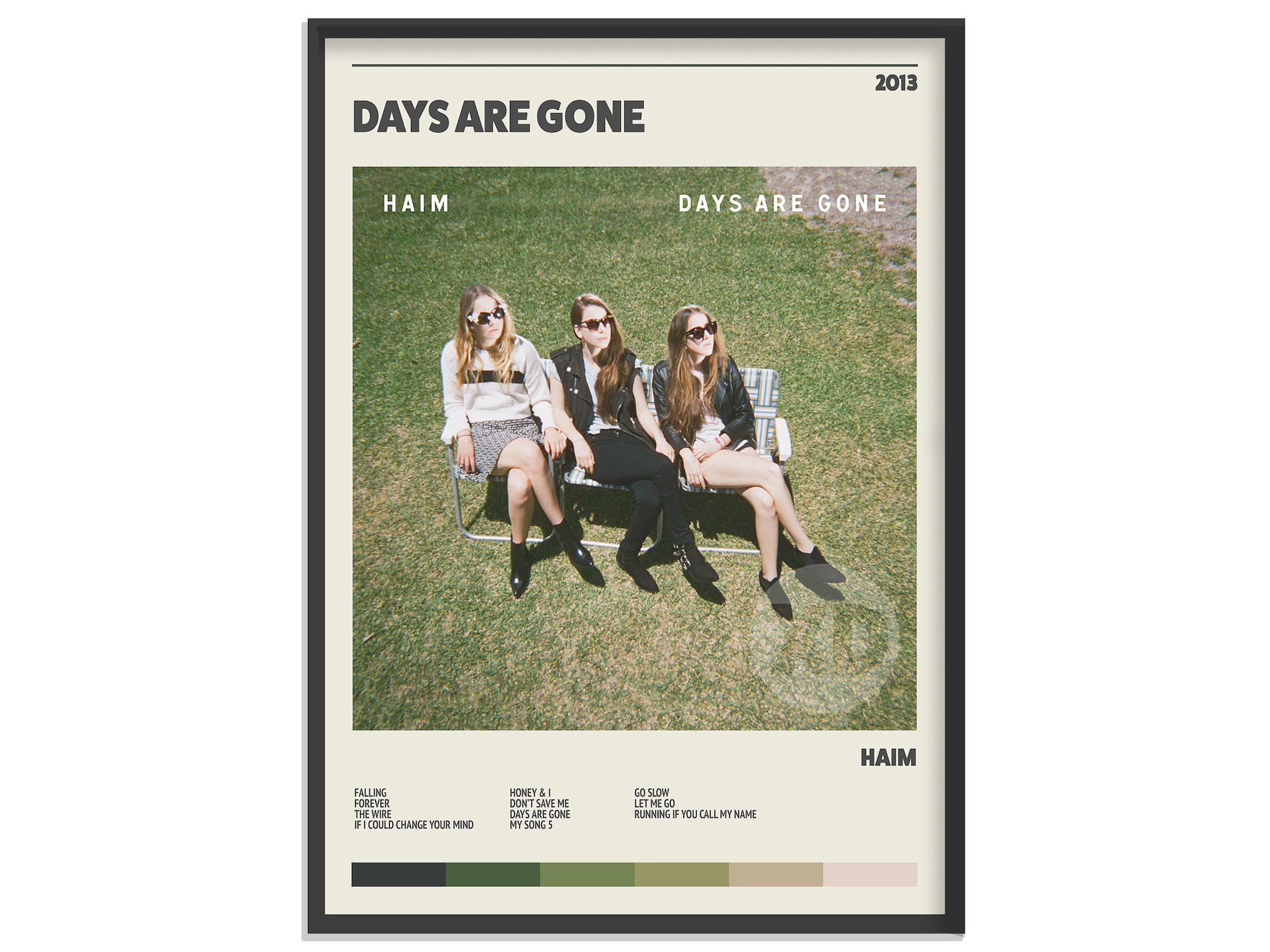 Discover Haim - Days Are Gone l Retro Album Print Music Poster