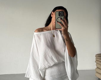 Cotton Short Skirt Dress: Boho Wedding Guest,Festival,Beach Party,Casual Chic,Summer,Graduation