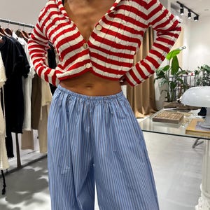 Striped Balloon Pants,Baggy Pants,Hippie Boho Pants,Summer Pants,Yoga Pants,Harem Pants,Beach pants,Hiking pants,Lounge Pants,Wide Trousers,