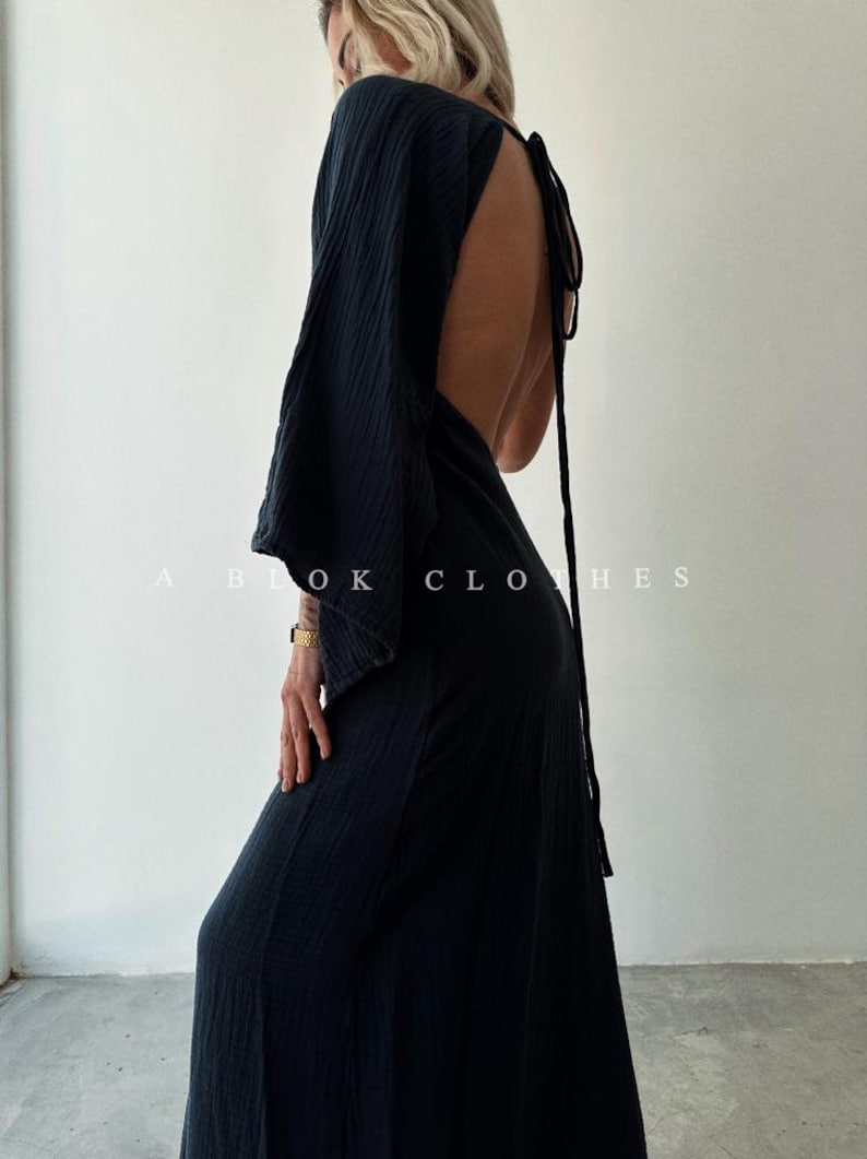 One Shoulder Backless Goddess Dress,Egyptian Roman Dress,Boho Slit Long Dress,Summer Long Dress,Wedding Guest Dress,Maxi Dress,Grecian Dress image 7