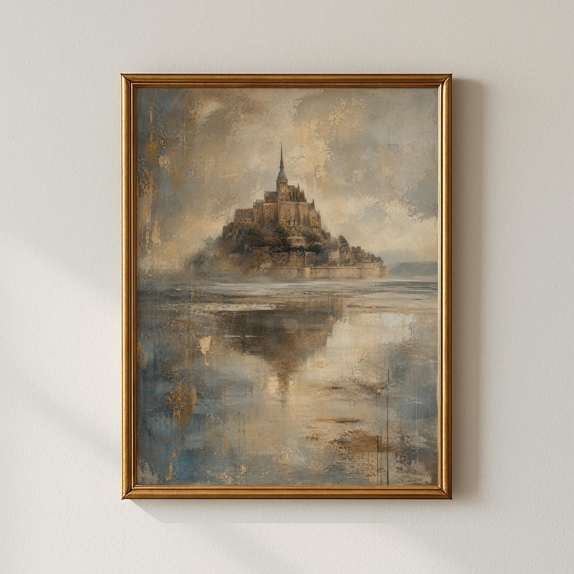 Mont Saint Michel Painting - Etsy