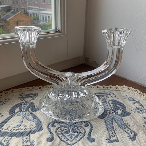 Bohemia Crystal Candle Holder Etsy