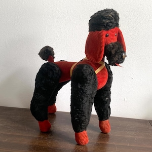 60s Poodle Plush Stuffed Vintage