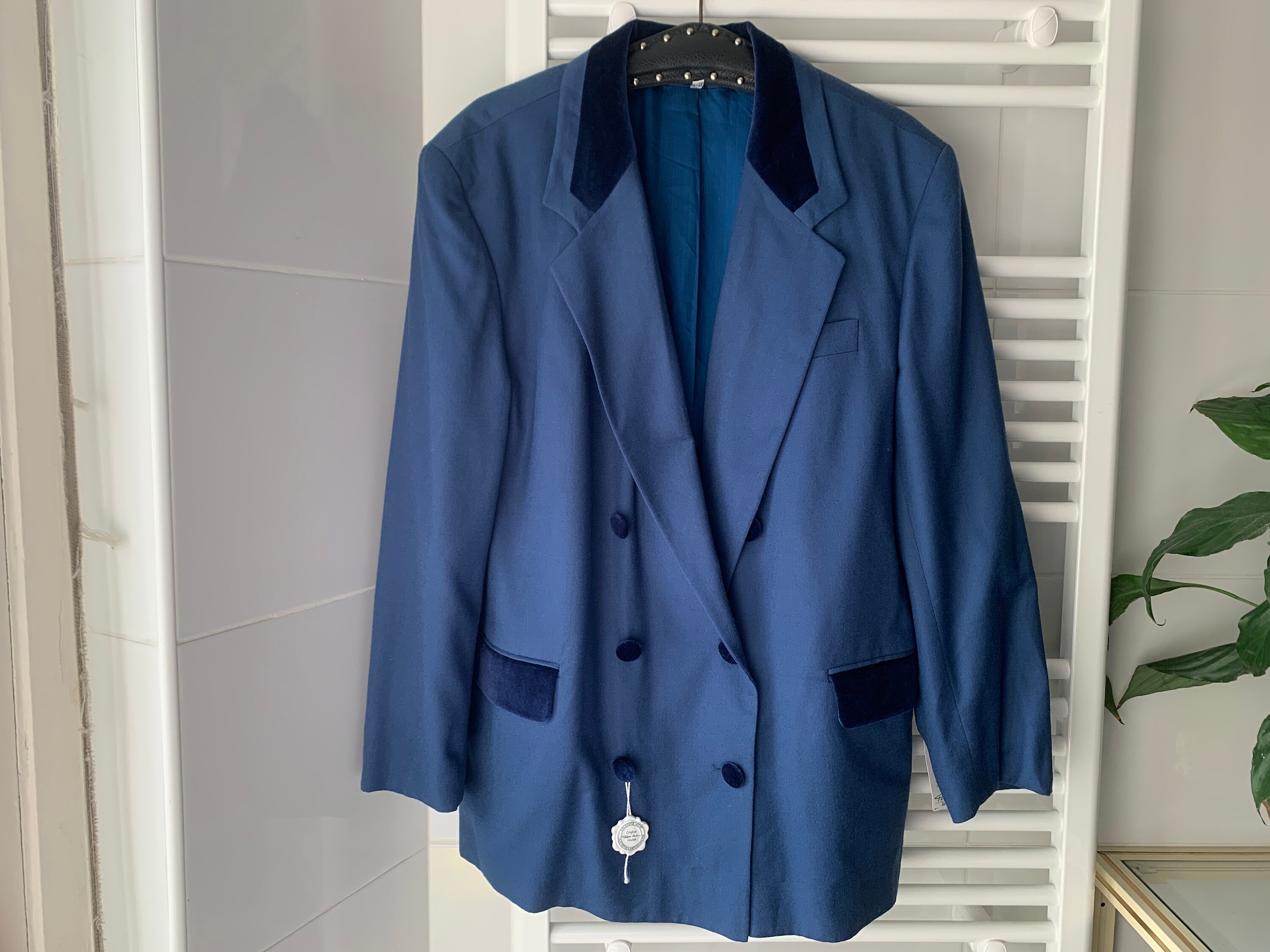 Peter Hahn ブルーパープル ヴィンテージ ジャケット コート スーツ ユニセックス XL ウール ヴィンテージ - Etsy 日本