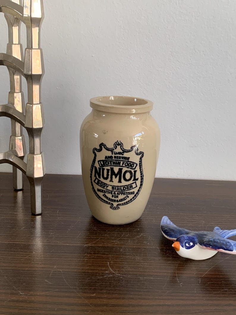 Numol Body Builder Stoneware Jar Ceramic Antique Lecithin Food - Etsy ...