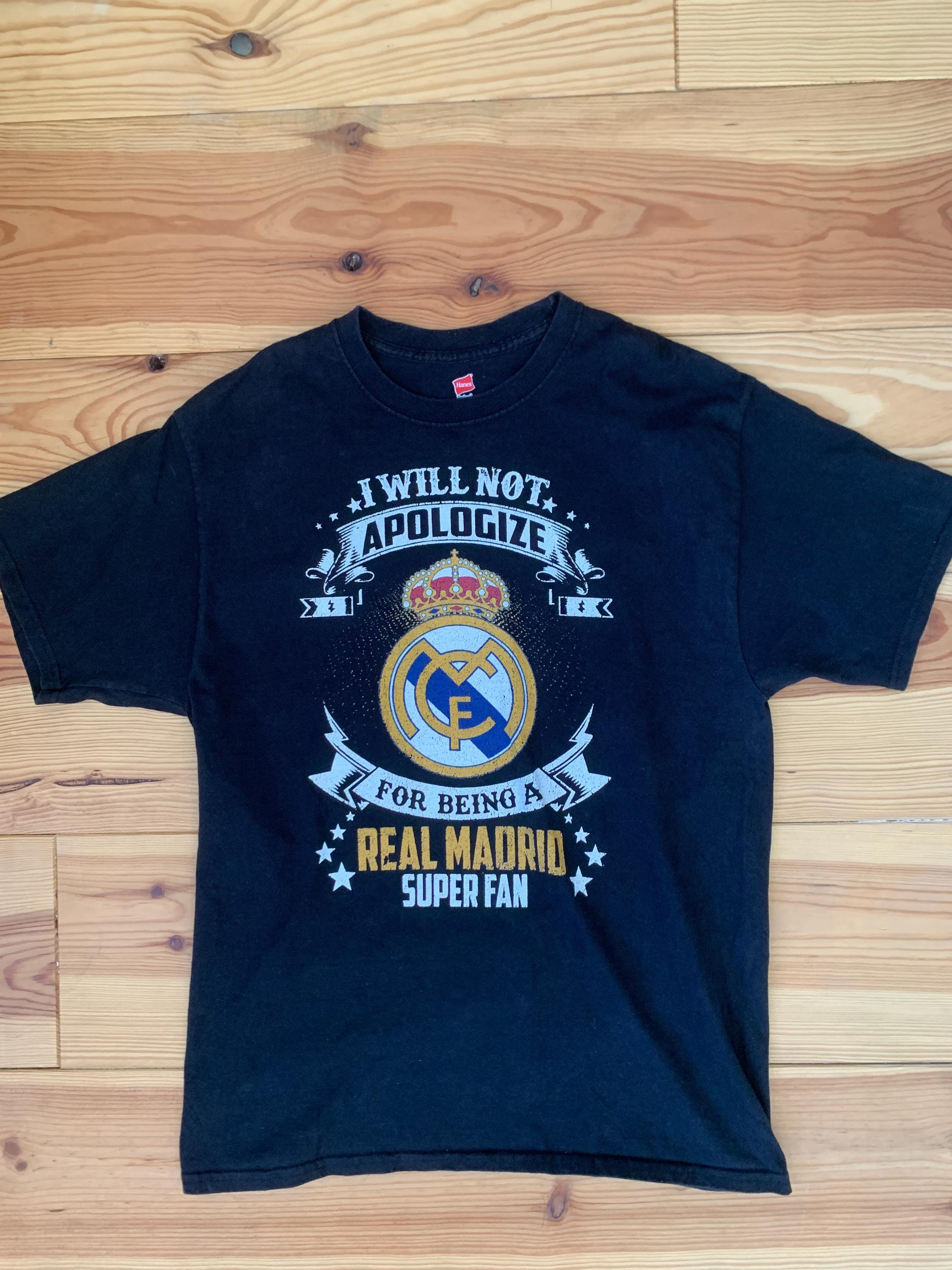 レアルマドリード スーパーファンTシャツ ヴィンテージ ブラック
