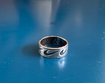 Rare Sterling Silver Nike Ring 925 Logo Vintage US 9 - Etsy