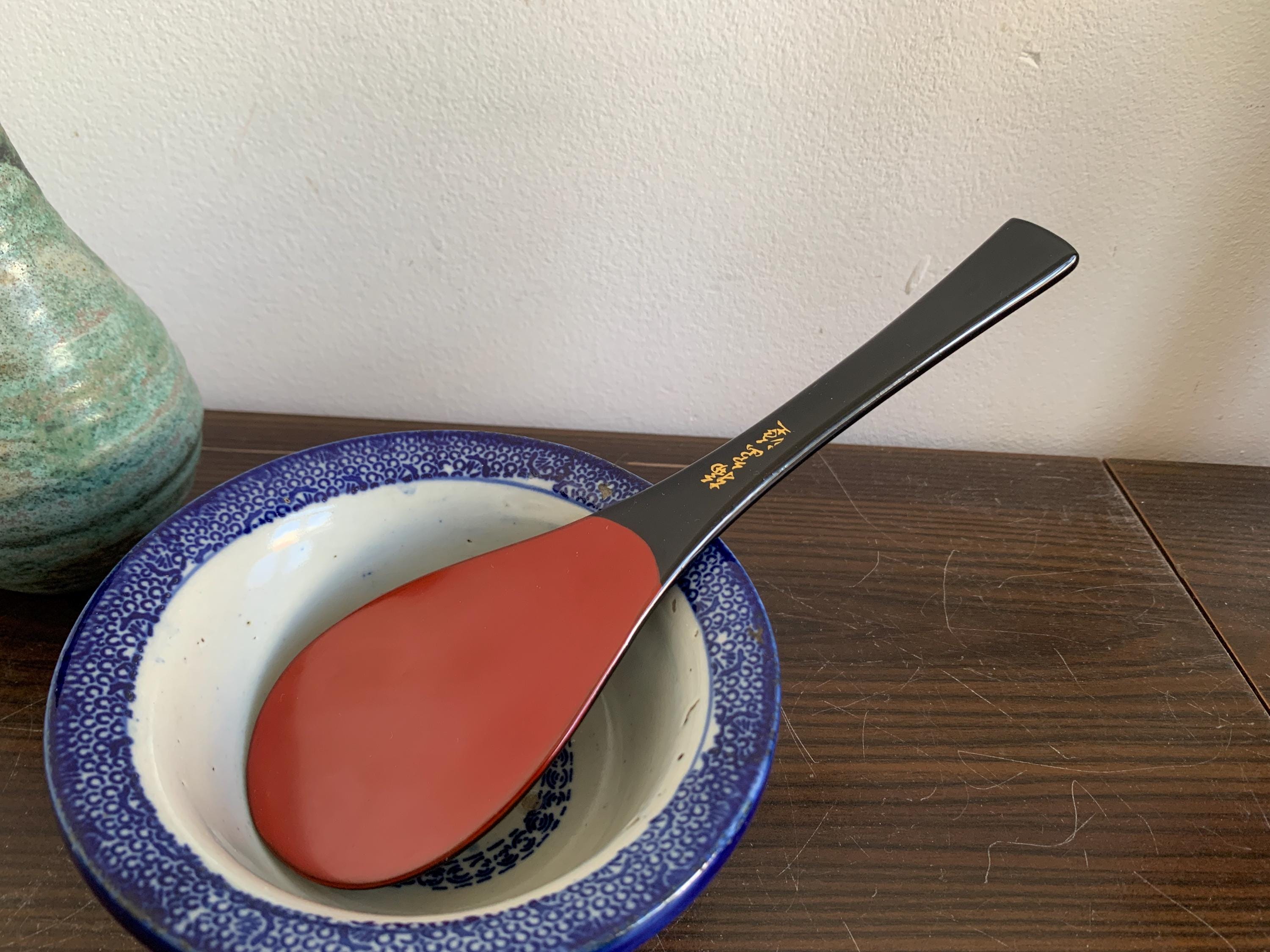 希少な70年代の輪島塗のしゃもじ（木製）ヴィンテージ - Etsy 日本
