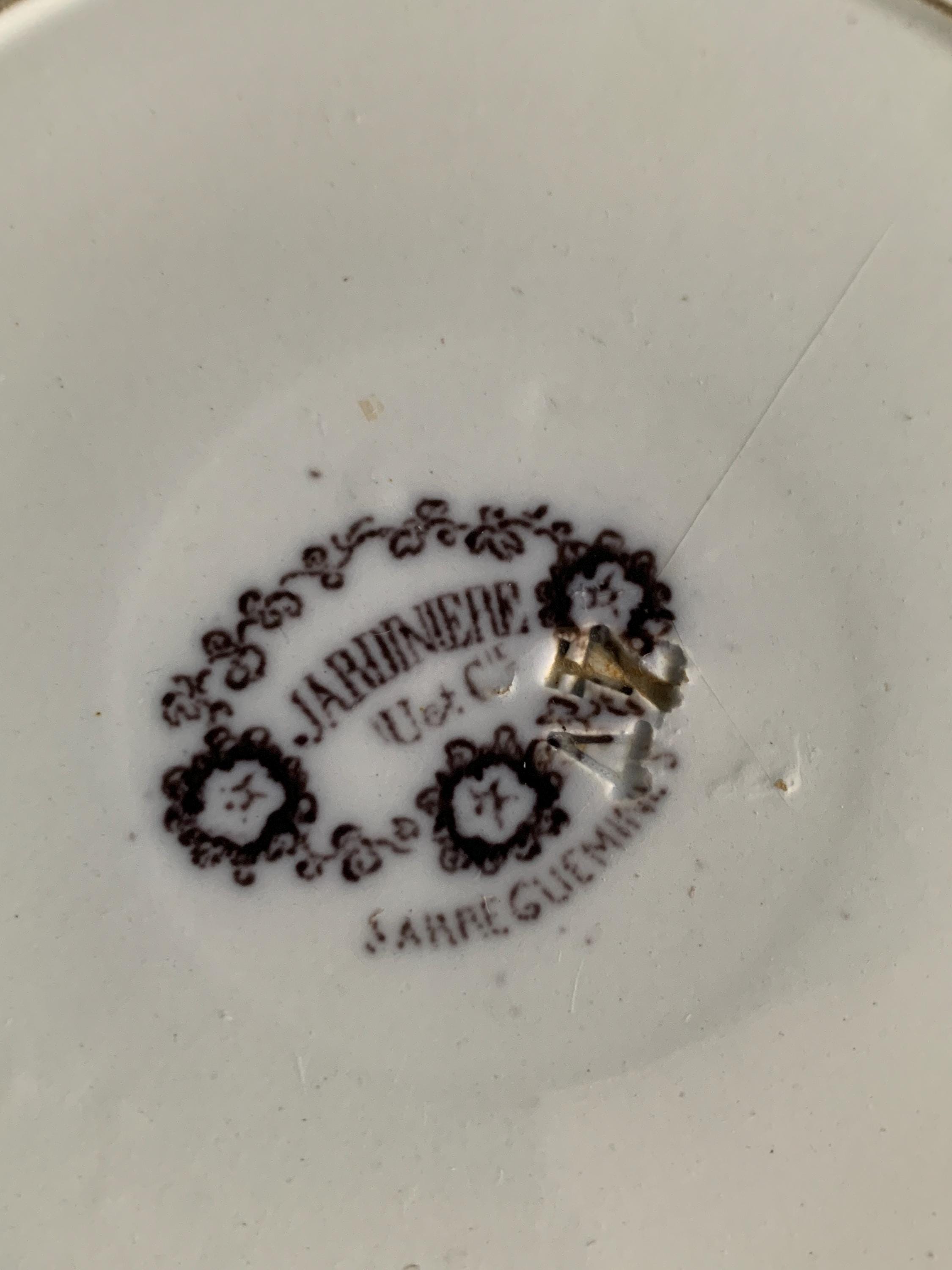 Sarreguemines U & C Jardiniere Cake Plate Antique - Etsy Australia