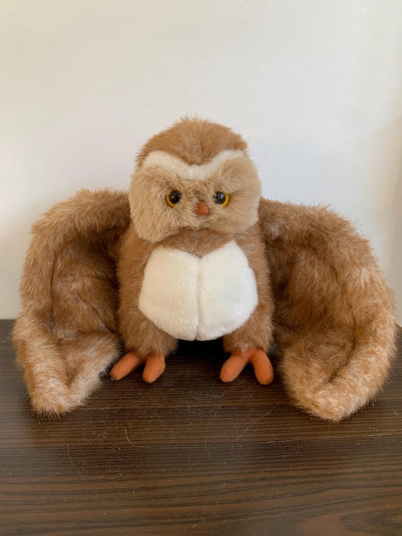 フクロウのぬいぐるみおもちゃワイヤード大型ヴィンテージ - Etsy 日本