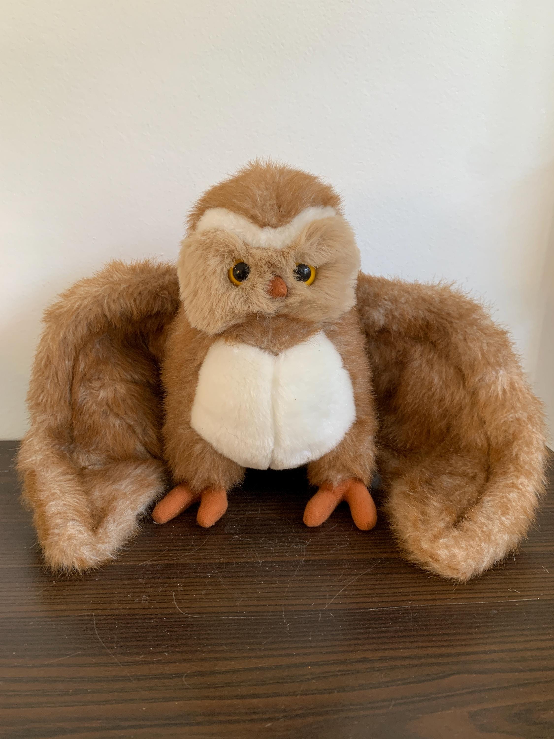 フクロウのぬいぐるみおもちゃワイヤード大型ヴィンテージ - Etsy 日本