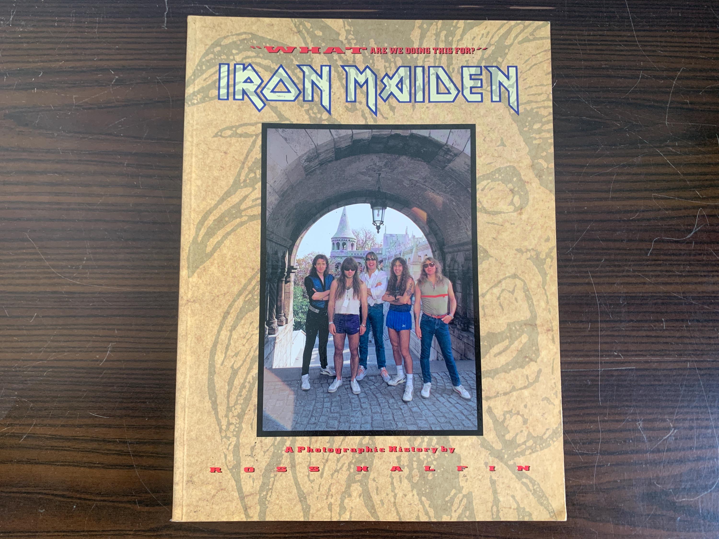 Rare 80s IRON MAIDEN What Are We Doing This For? Book Vintage Ross