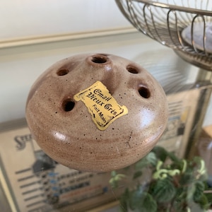 Email Vieux Gres Ceramic Vase 9 holes Vintage