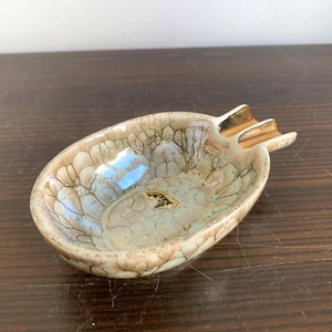 Gouda Pottery Ashtray Ceramic Vintage Dutch Mid century