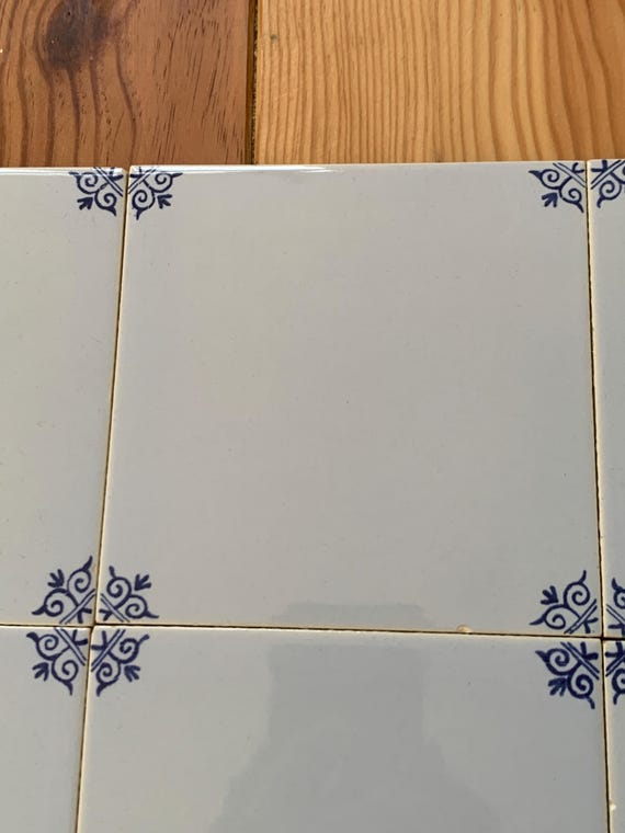 セラミックタイル 8 枚セット シンプル ブランク ヴィンテージ